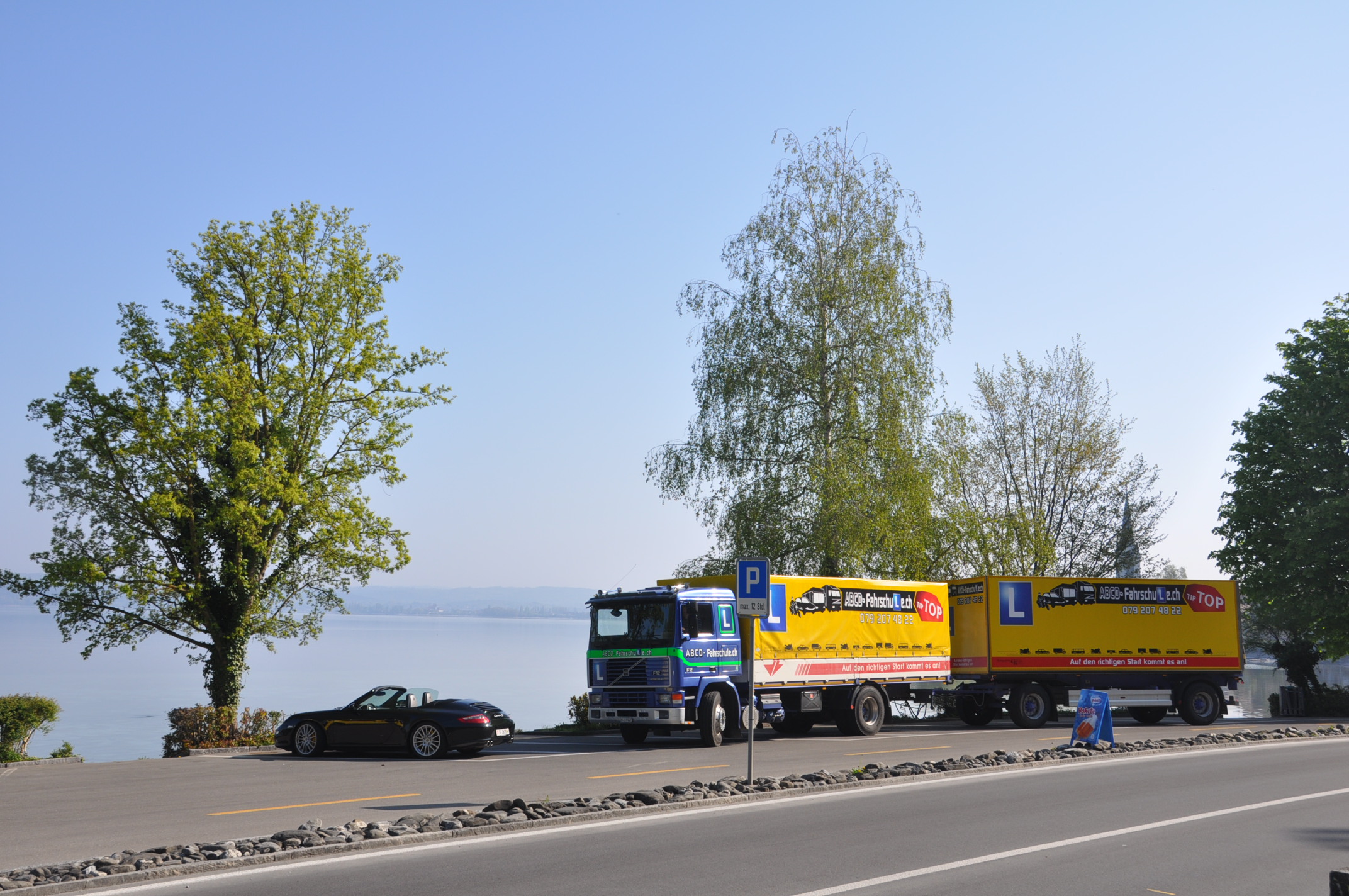 Lastwagenanhängerfahrschule Kategorie CE in Winterthur und Frauenfeld 